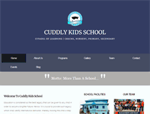 Tablet Screenshot of cuddlykidsschool.com